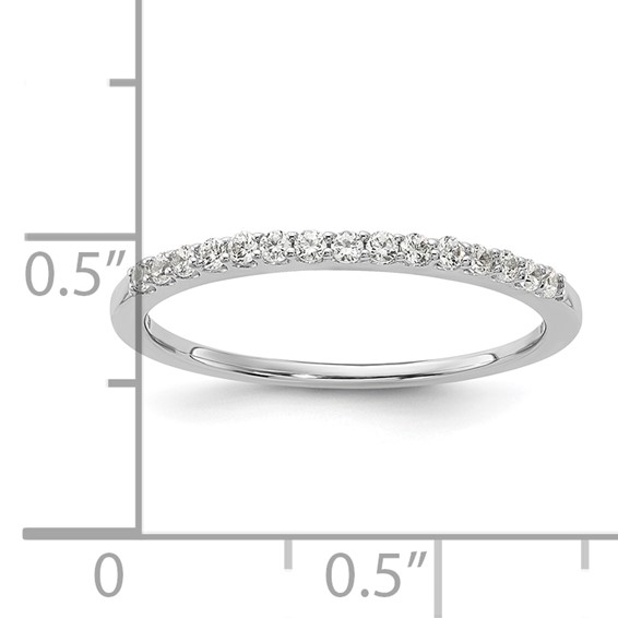 Sterling Silver Polished CZ Band