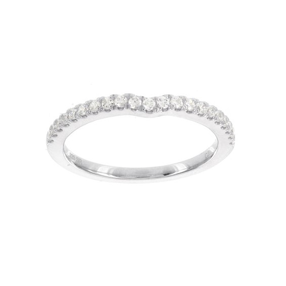 14K White Gold Band 7 - .015 RD, 14- .012 RD - Mel:F43 (AA)