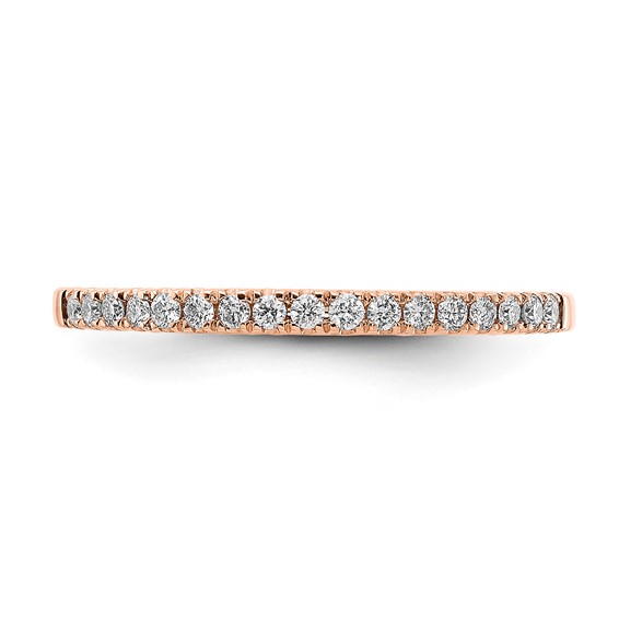 14k Rose Gold Diamond Wedding Band