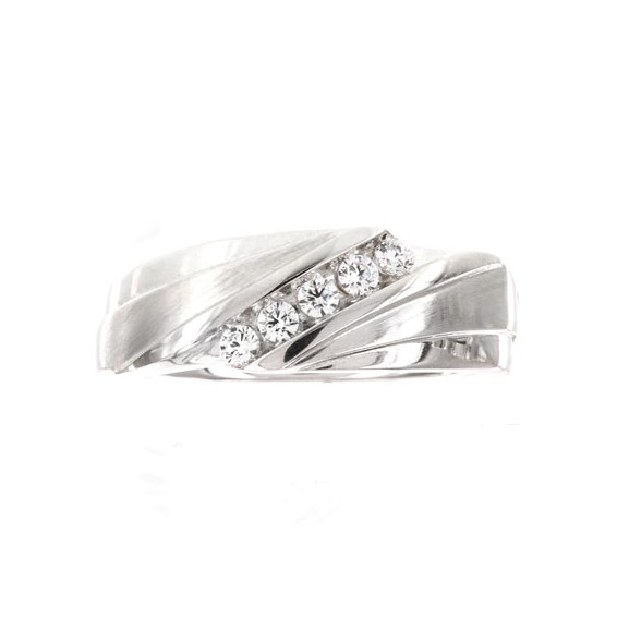 10kr Mens Diamond Band