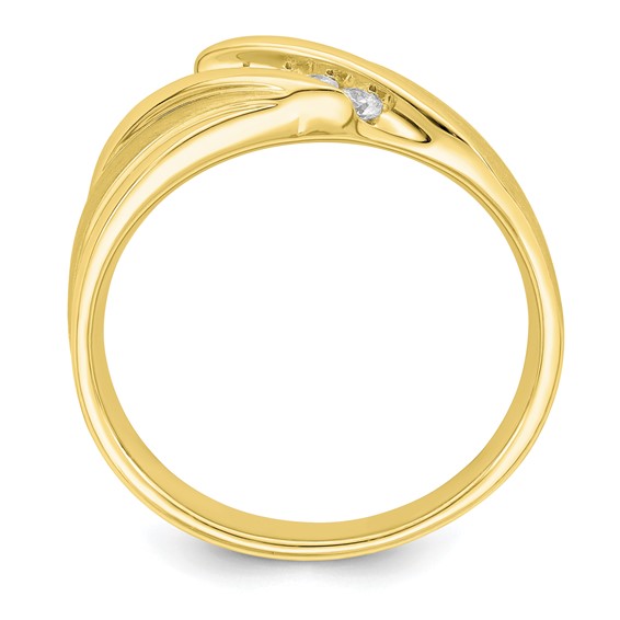 10ky Mens Diamond Band