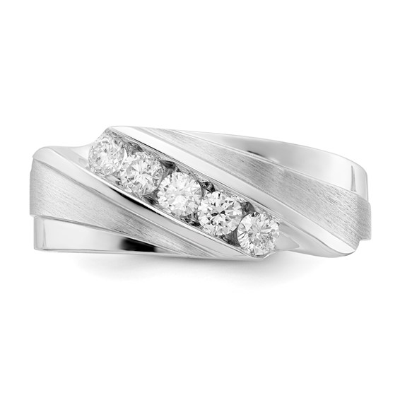 14k White Gold Lovestory Ruby & Diamond Ring