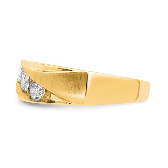 10ky Mens Diamond Band