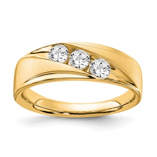 10ky Mens Diamond Band