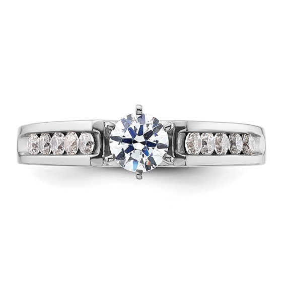 Sterling Silver Polished CZ Size 6.75 Ring