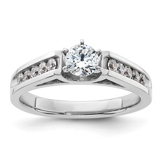 Sterling Silver Polished CZ Size 6.75 Ring