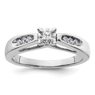 Sterling Silver Polished CZ Ring