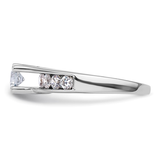 Sterling Silver Polished CZ Ring