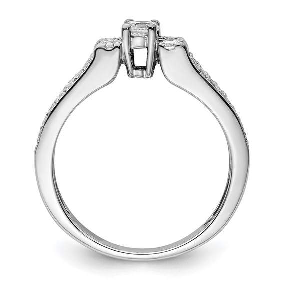 Sterling Silver Polished CZ Ring