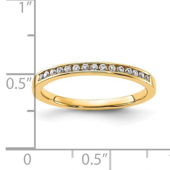 10K CZ Wedding Band