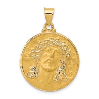Gold Faces of Jesus Pendants