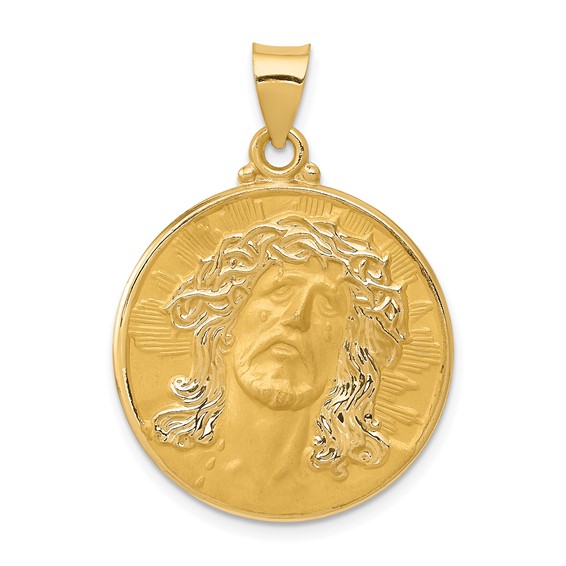 Gold Faces of Jesus Pendants