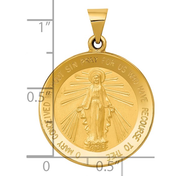 Gold Miraculous Medal Pendants