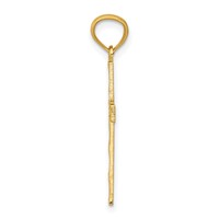14K Yellow Gold Filigree Cross Pendant view 2