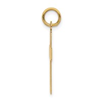 14K Yellow Gold Polished Cross Pendant view 2
