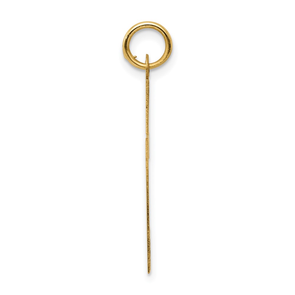14k Polished Cross Pendant (REL76)
