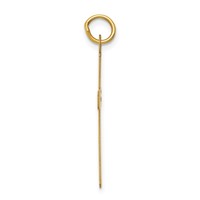 14K Yellow Gold Polished Cross Pendant view 2