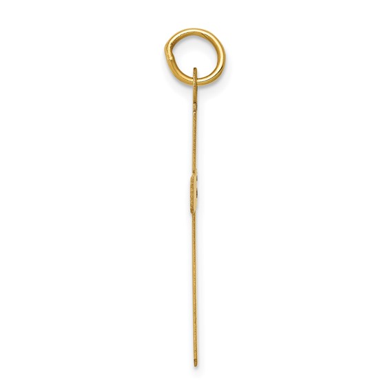 14k Polished Cross Pendant