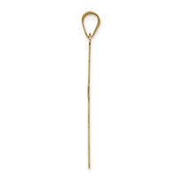 14K Yellow Gold Engravable Cross Charm view 2