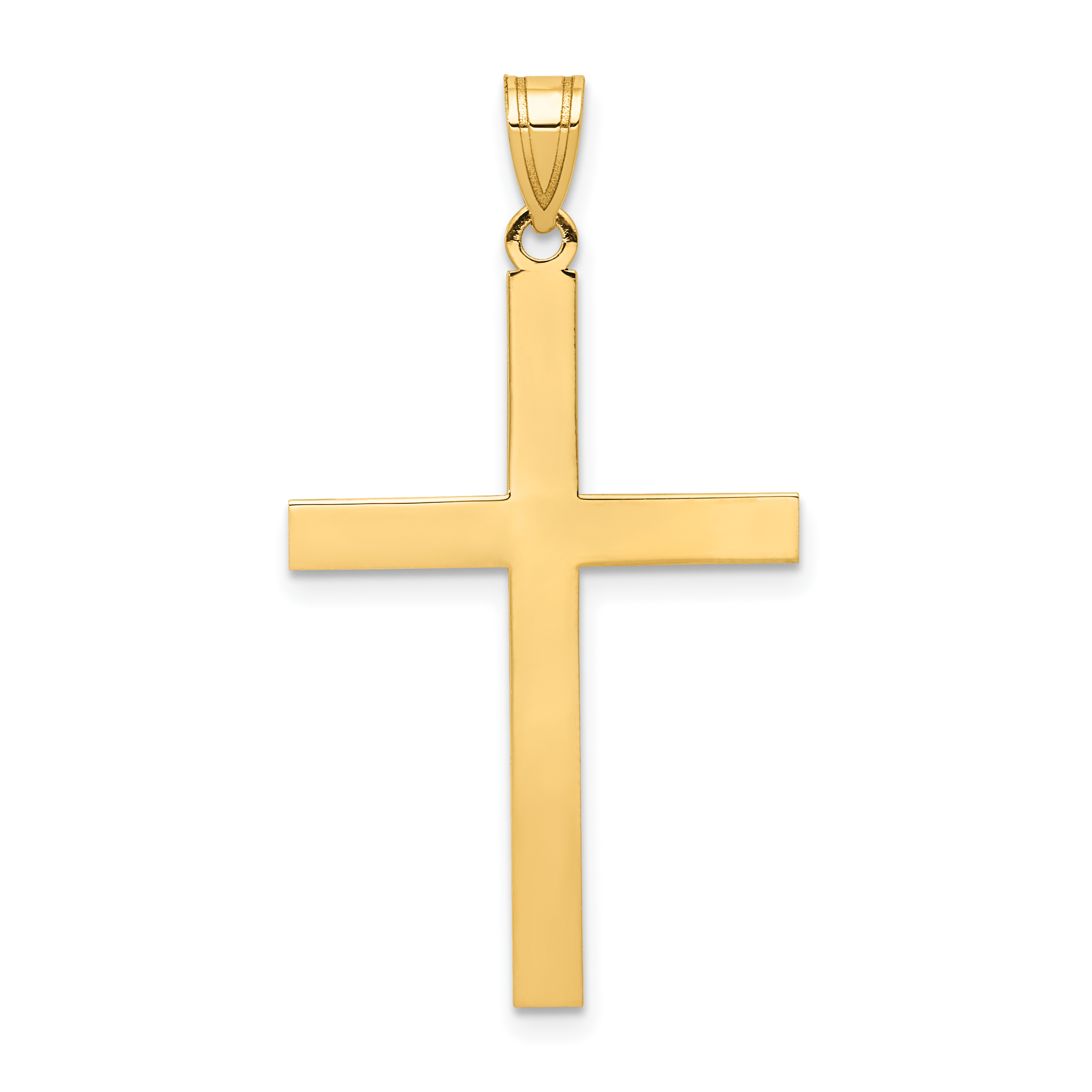 14k Engravable Cross Charm (REL79)