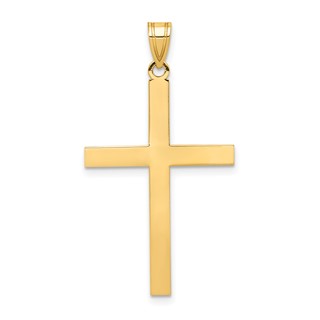 Gold Polished Latin Cross Pendant
