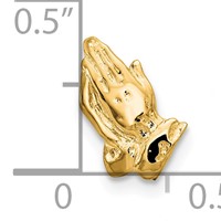 14K Praying Hands Tie Tac view 3