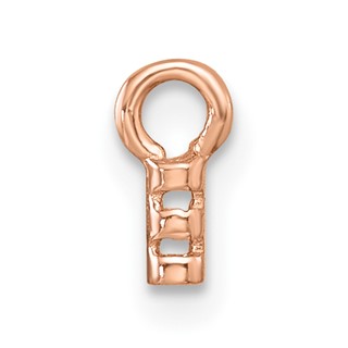 Sterling Silver Rose Flash-Plated Pearl Drop Component