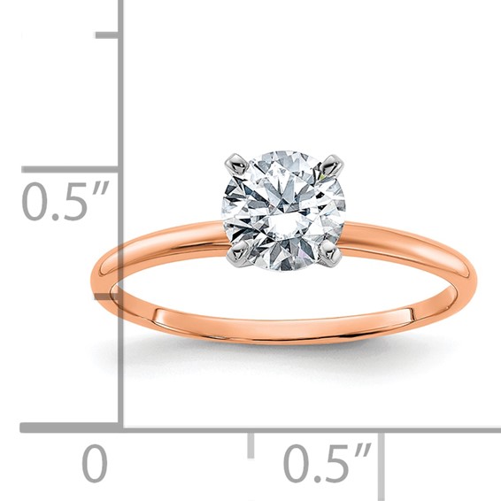 14kr 4-prong 1/2 round Very Lightweight Shank