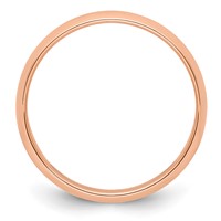 14K Rose Gold 5mm Half-Round Wedding Band - Size 7 view 3