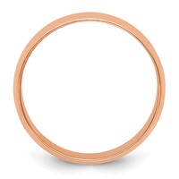 14K Rose Gold 7mm Ltw Half Round Band view 2