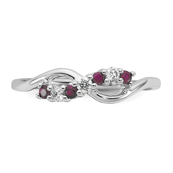 10kw Ruby and Diamond Ring