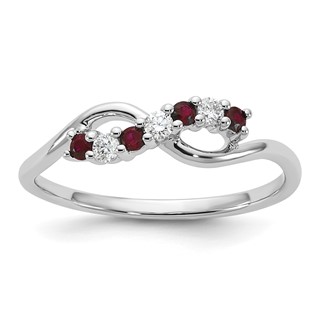 10kw Ruby and Diamond Ring