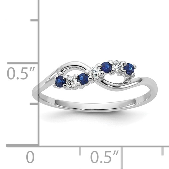 10kw Sapphire and Diamond Ring