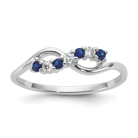10kw Sapphire and Diamond Ring