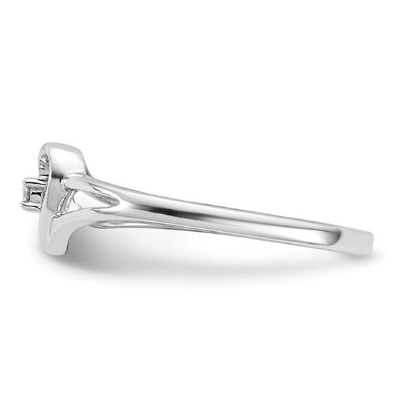 10k White Gold Ring 1-.01 RD DIA. - Mel:F53