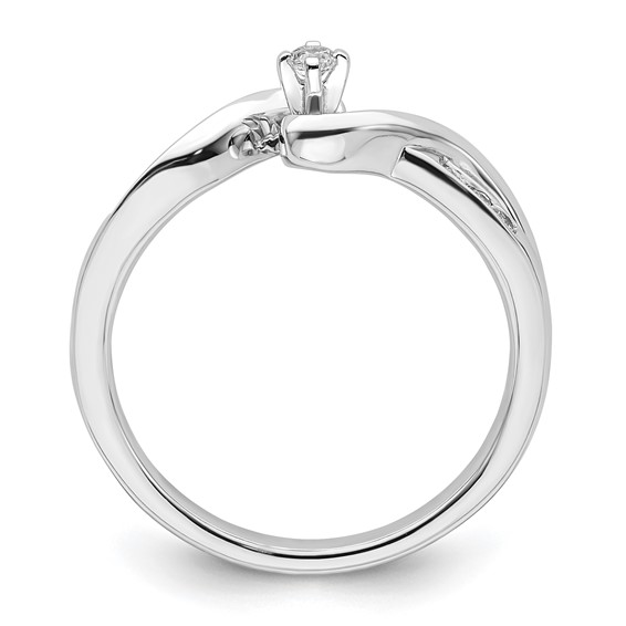 Sterling Silver Polished CZ Ring