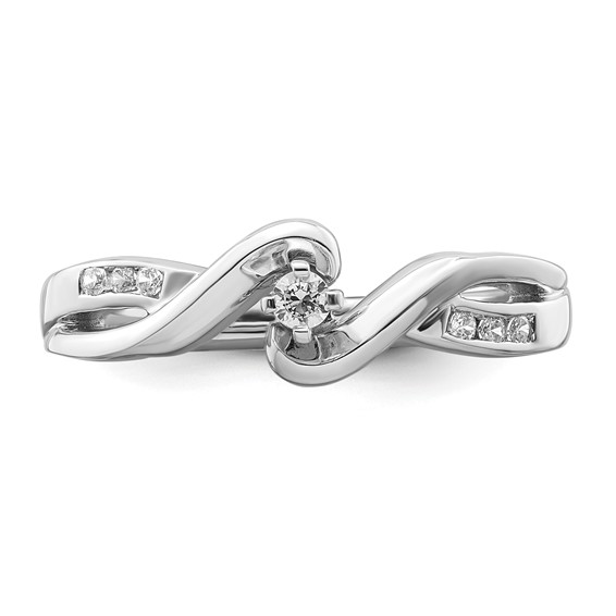 Sterling Silver Polished CZ Ring