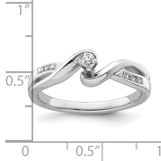 Sterling Silver Polished CZ Ring