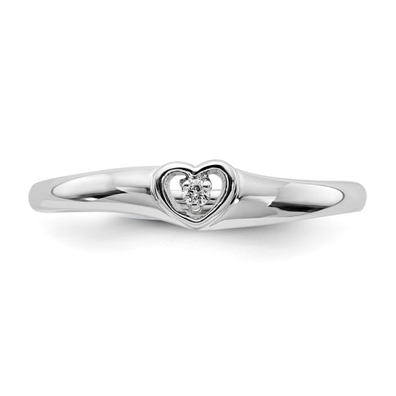 Sterling Silver Diamond Ring