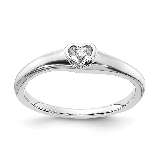 Sterling Silver Diamond Ring