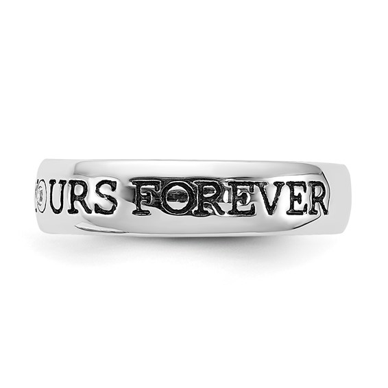 Sterling Silver Diamond Ring