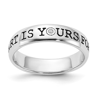 Sterling Silver Diamond Ring