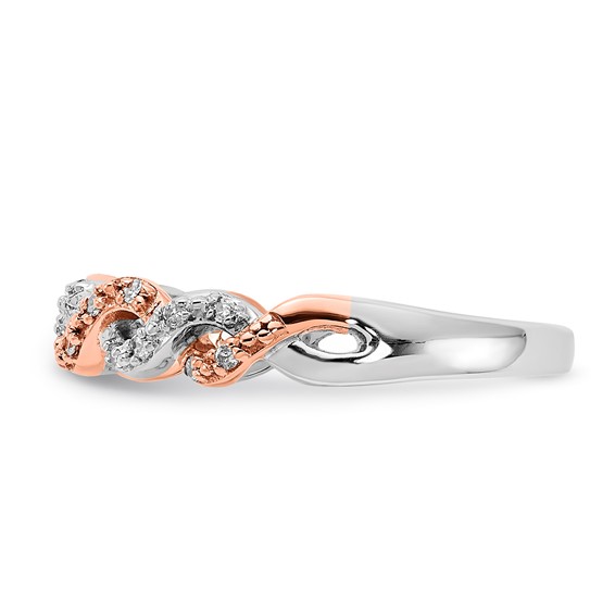 10k Two-tone Diamond Fashion Ring