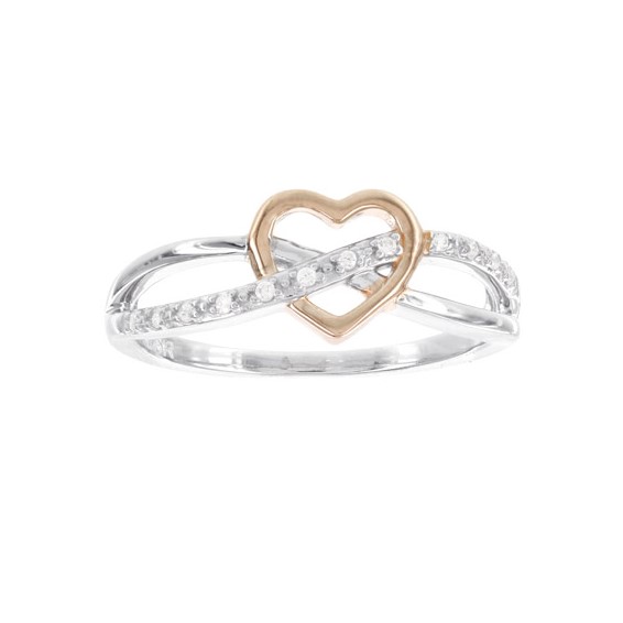 SS RG Plate Diamond Ring 2 - 200' RD DIAS. - Mel:S45