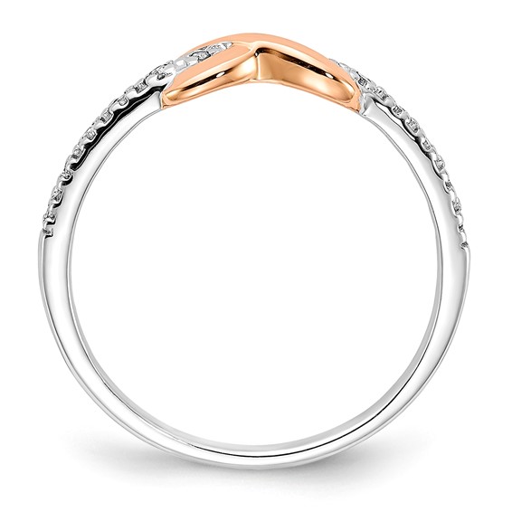 SS/10K Two-Tone Diamond Ring