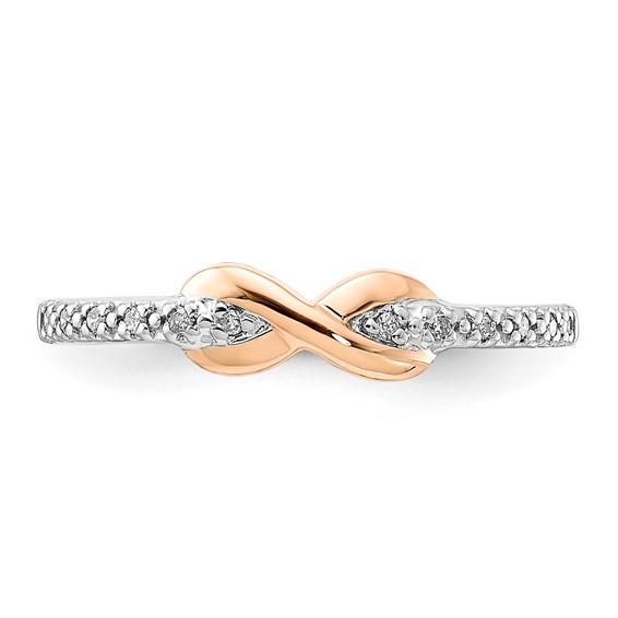 SS/10K Two-Tone Diamond Ring