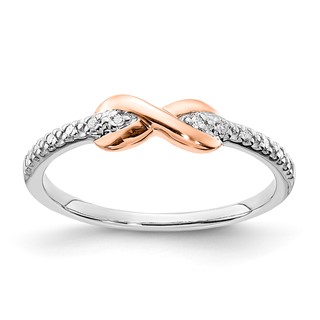 SS/10K Two-Tone Diamond Ring