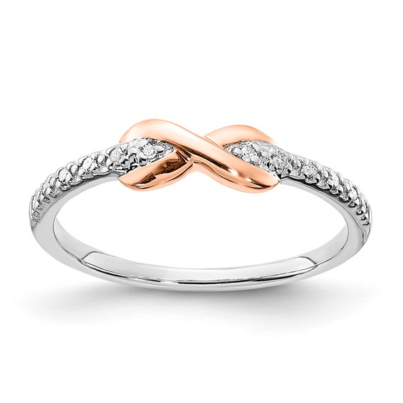 SS/10K Two-Tone Diamond Ring