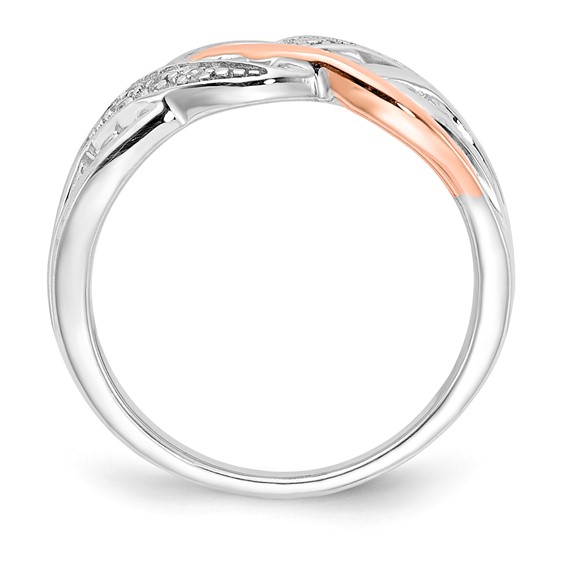 SS/10K Two-Tone Diamond Ring