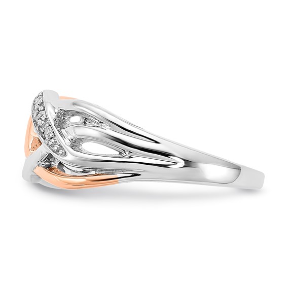 SS/10K Two-Tone Diamond Ring
